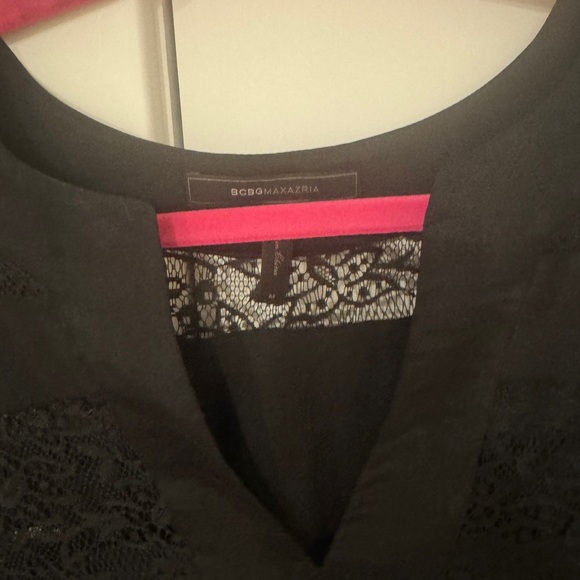 BCBGMaxAzria Black Tunic Relaxed Embellished - Picture 6 of 8